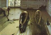 Gustave Caillebotte The Floor Strippers oil on canvas